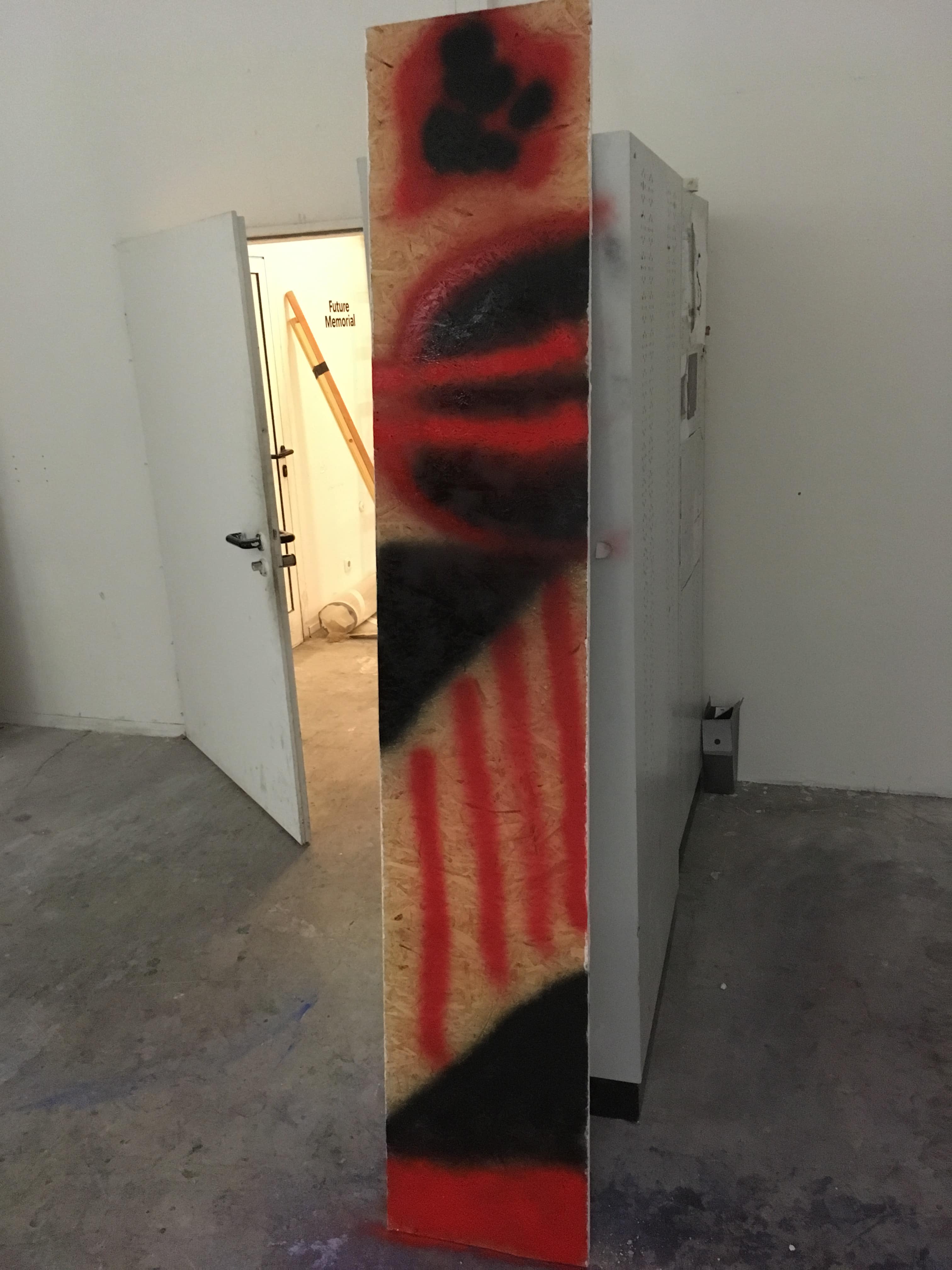 Jannis Besen, No title, 2019, mixed media on wood
